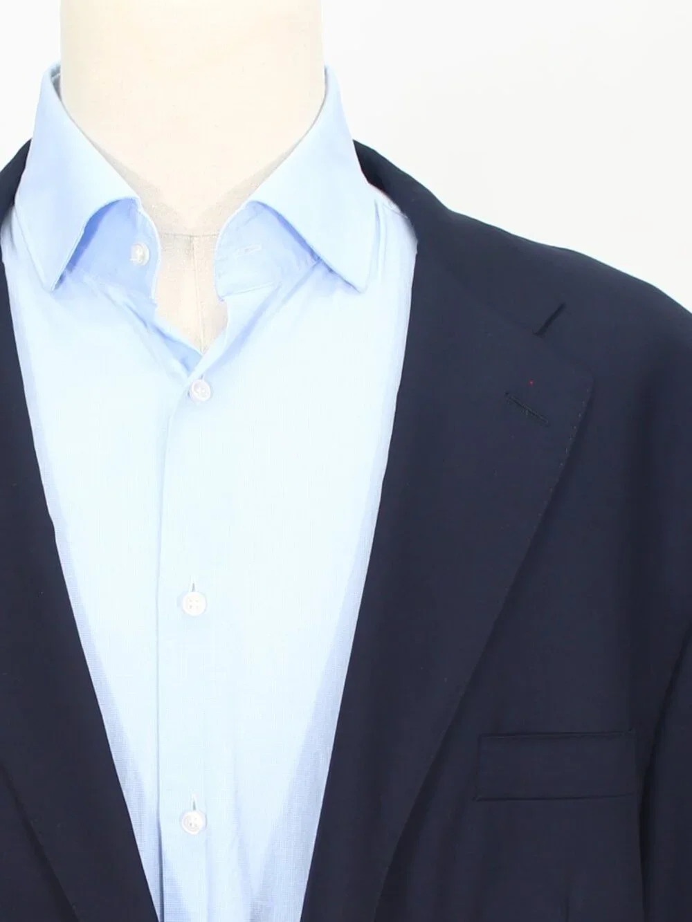 Hickey Freeman Mahogany 52L 42x35 Navy Full Suit 2-Button Solid R919